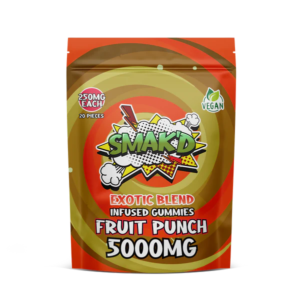 SMAK’D Exotic Blend Fruit Punch THC Gummies SMAK’D Exotic Blend Fruit Punch THC Gummies